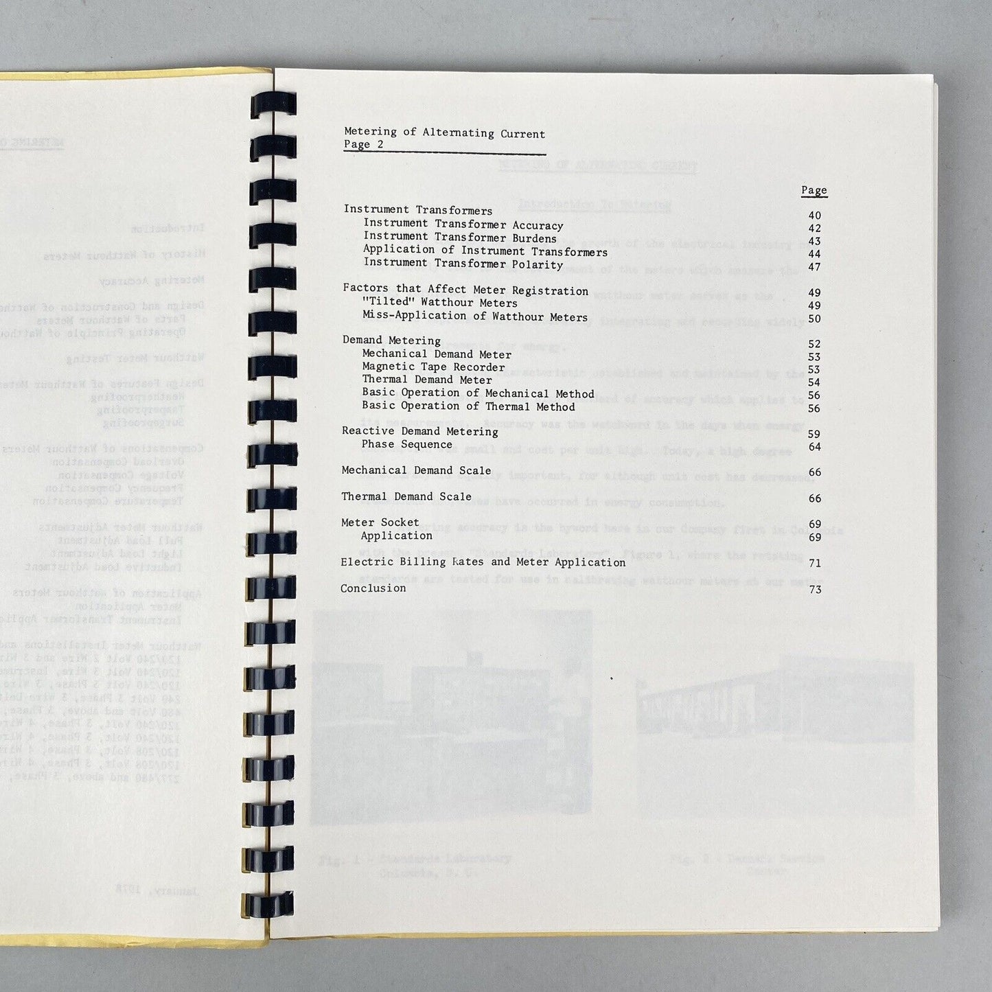 Metering of Alternating Current, SC Electric and Gas Company  Study Guide, 1978