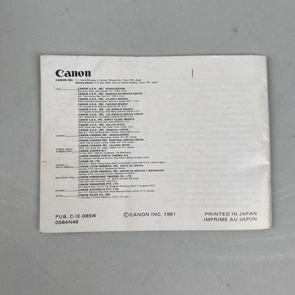 Canon Speedlite 188A  Instruction Manual