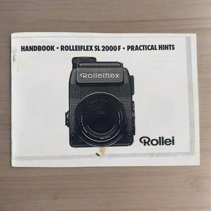 Rollei Rolleiflex SL 2000F Handbook  Instruction manual guide Copy