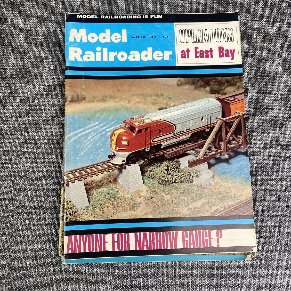 12 ISSUES of Model Railroader Magazine 1968 - Vintage