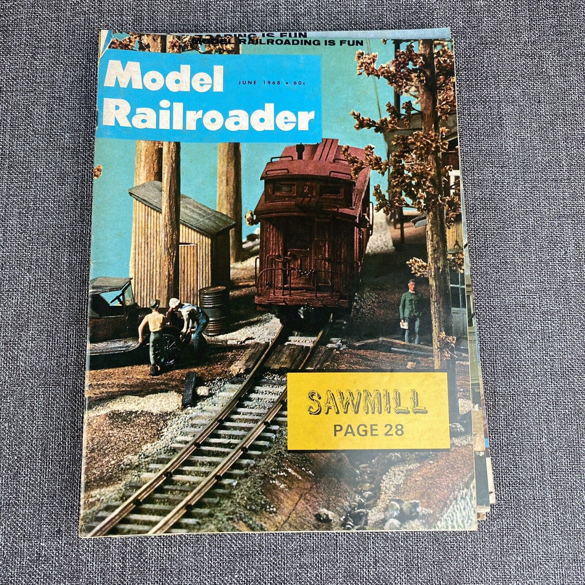 12 ISSUES of Model Railroader Magazine 1968 - Vintage