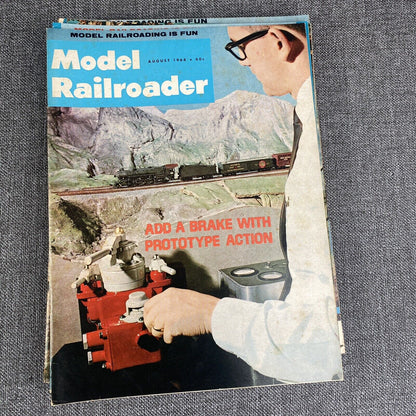 12 ISSUES of Model Railroader Magazine 1968 - Vintage