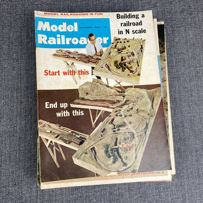 12 ISSUES of MODEL RAILROADER Magazine 1966