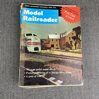 Model Railroader Magazine 1973  ALL 12 ISSUES  (Vintage)