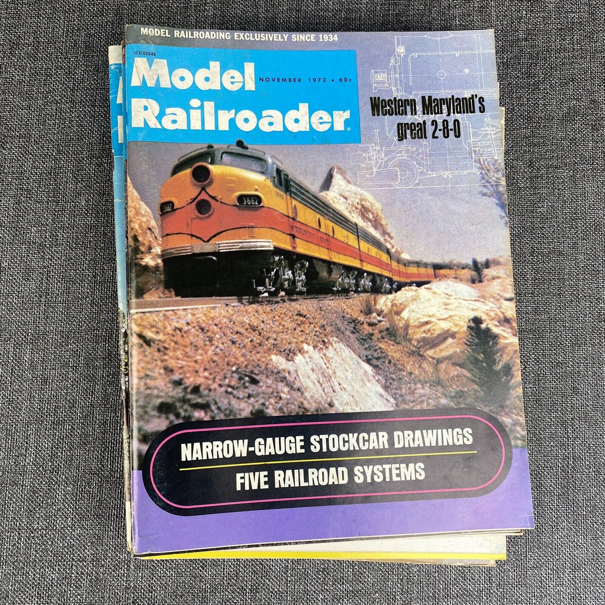 Model Railroader Magazine 1972  ALL 12 ISSUES  (Vintage)