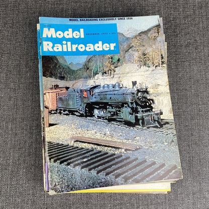 Model Railroader Magazine 1972  ALL 12 ISSUES  (Vintage)