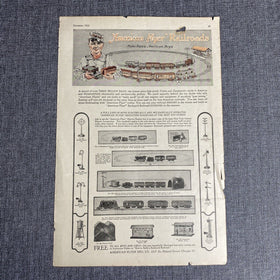 American Flyer Railroads Trains Advertisement , The American Boy - December 1922