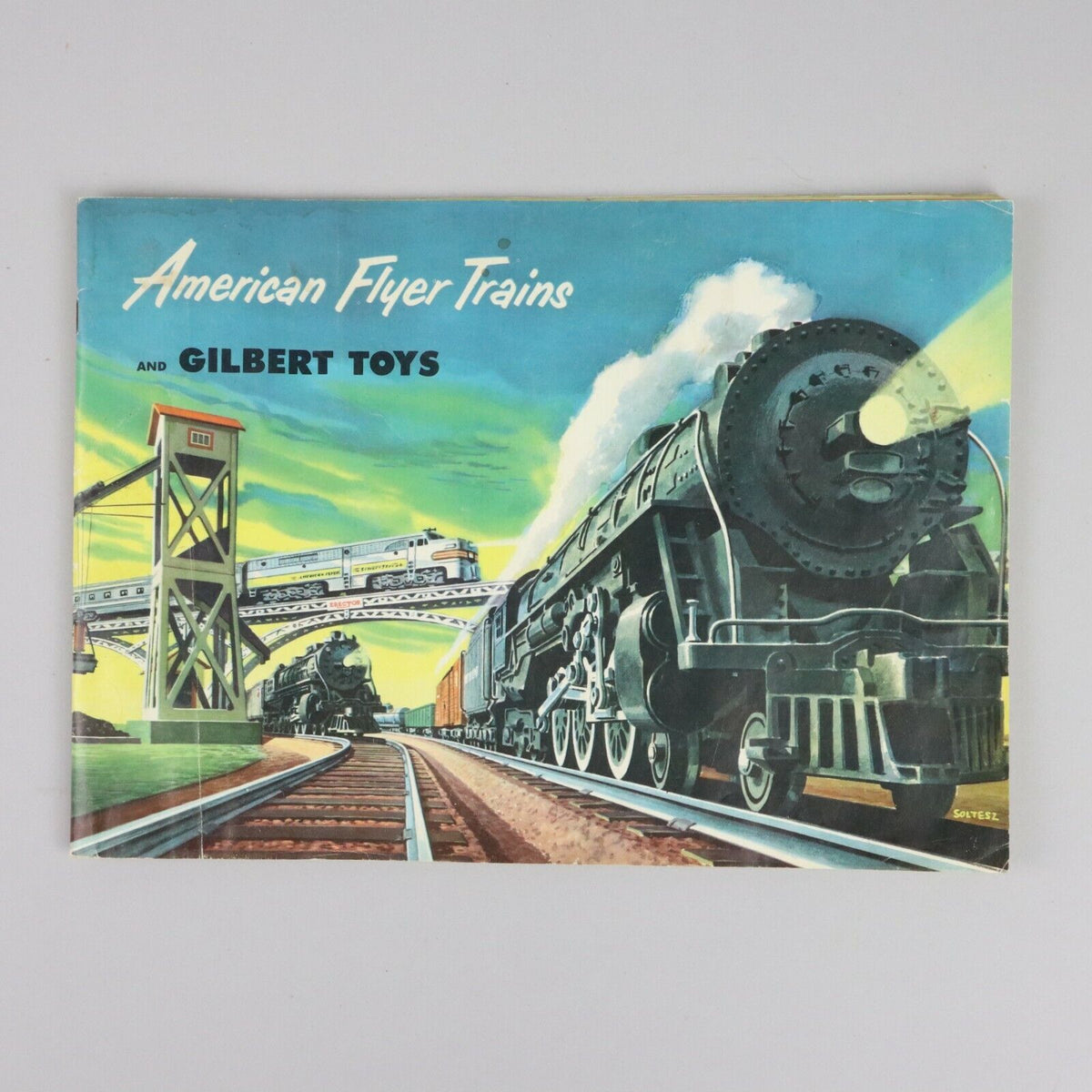 Original 1952 Gilbert Toys American Flyer Model Trains Erector Catalog