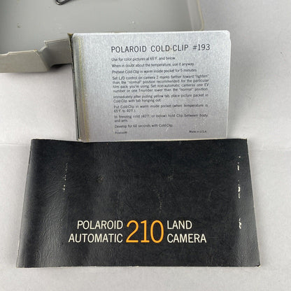 Polaroid 210 Land Camera with Flash and bulbs