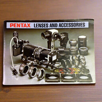 Pentax Lenses and Accessories Manual Guide Booklet 1980, 64 pages