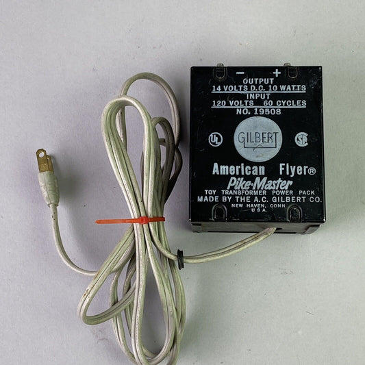 American Flyer Pike-Master Toy Transformer Power Pack, No. 19508 14V D.C. output