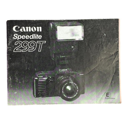 Canon Speedlite 299T Instruction Manual, Original, 1985