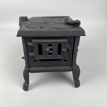 Old Mountain Toy Cast Iron Wood Cook Stove with Hook to remove hot burners