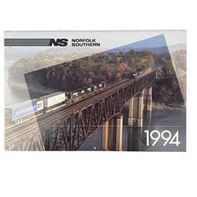 1994 Norfolk Southern Calendar 17" x 11" Closed