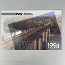 1994 Norfolk Southern Calendar 17" x 11" Closed