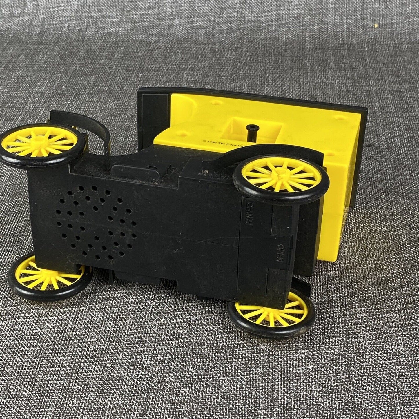 Coca-Cola Alarm Clock Delivery Truck Black and Yellow , Tested