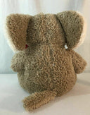 9" Dan Dee Plush Brown Elephant Stuffed Animal Heart Kiss Dandee Collectors