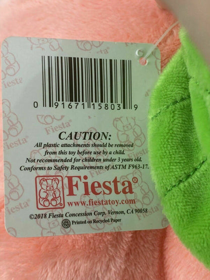 Fiesta Melon Plush Stuffed Animal Toy 9" Wide x 7" Tall Fruit Smiling Happy NWT