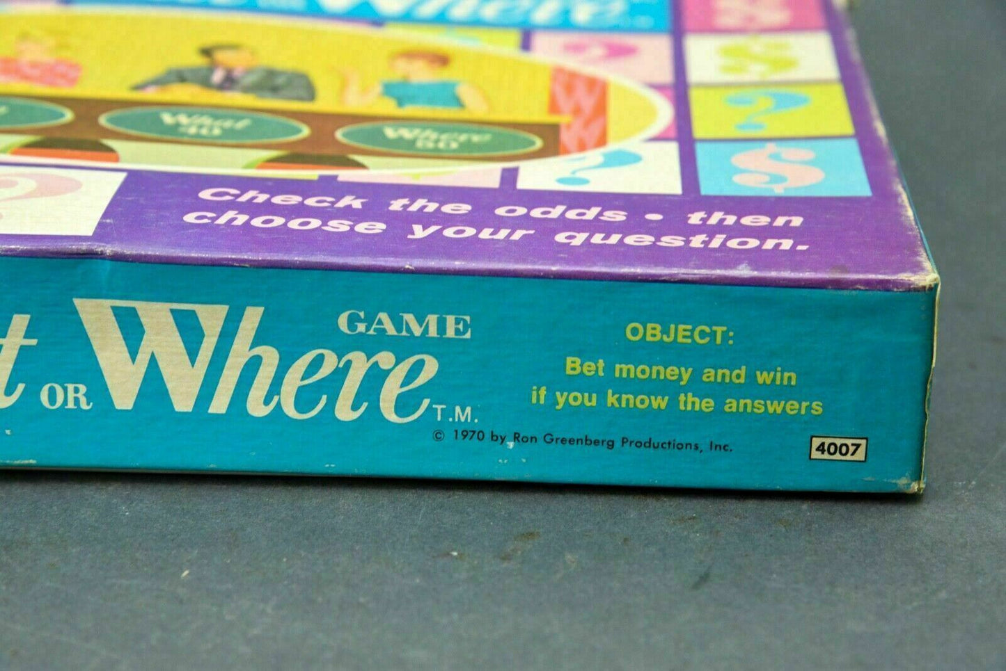 Rare 1970 Milton Bradley (MB) Game Who, What, Where