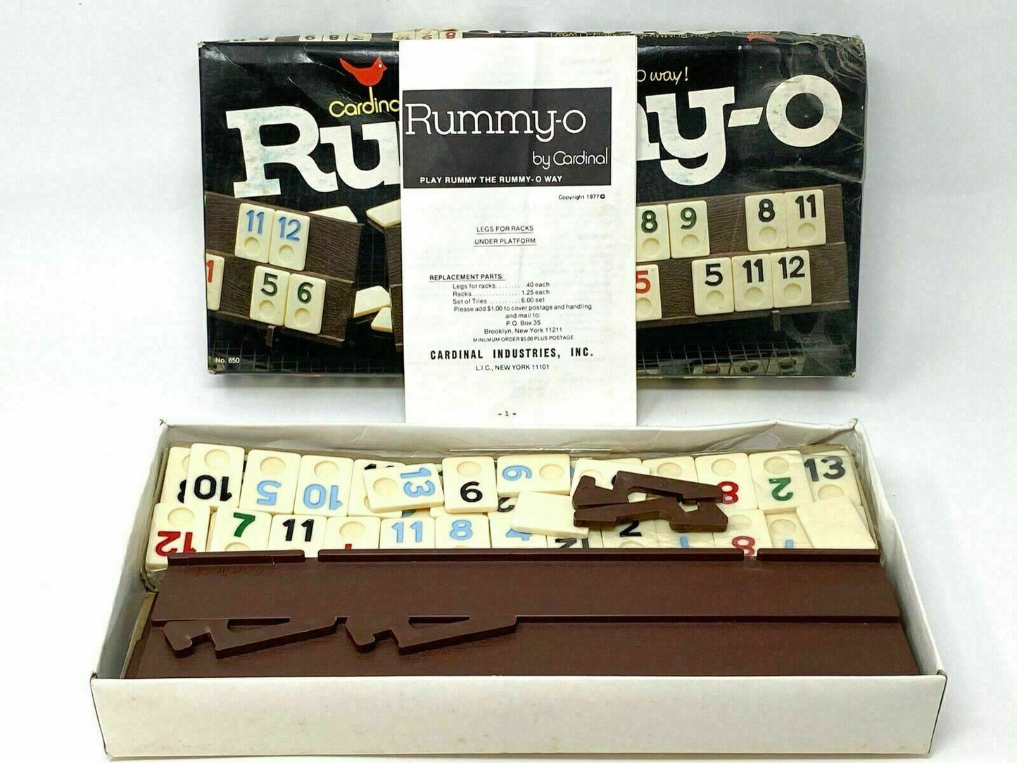 RUMMY-O By Cardinal Vintage Game - 1977 Kids Children Adults indoor