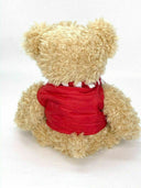 FAO Schwarz Plush Teddy Bear in Light Brown w/Red Jacket & Scarf 12" Plush