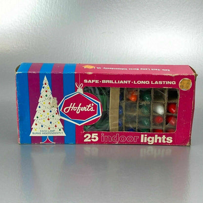 Hoferts #1040 Christmas Lights Made In USA  Vintage