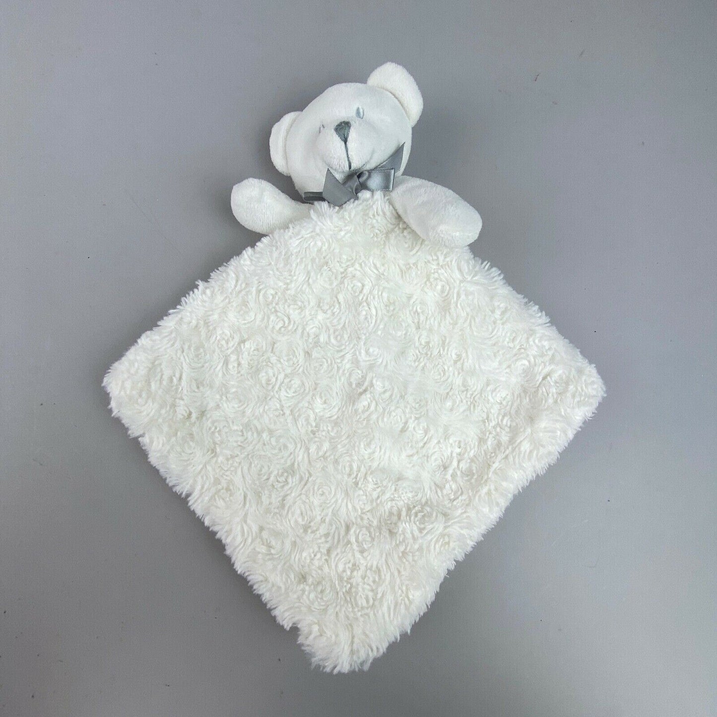 Blankets and Beyond Bear Plush Lovey (Light Gray)