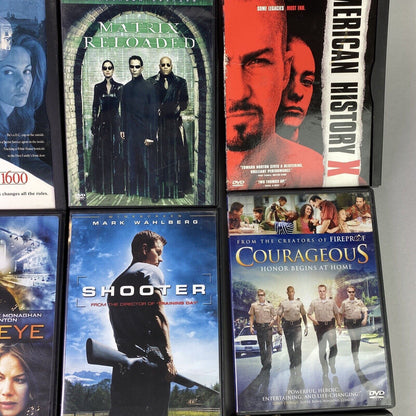 Lot of 20 DVD Action Movies (Mystic River, Ocean Eleven, Safe House, etc)