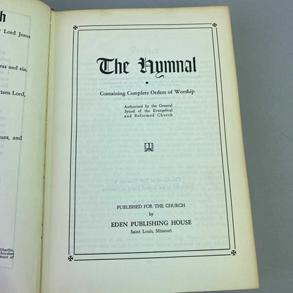 Church Hymns Book, The Hymnal by Eden Publishing House, Copyright 1971, Red