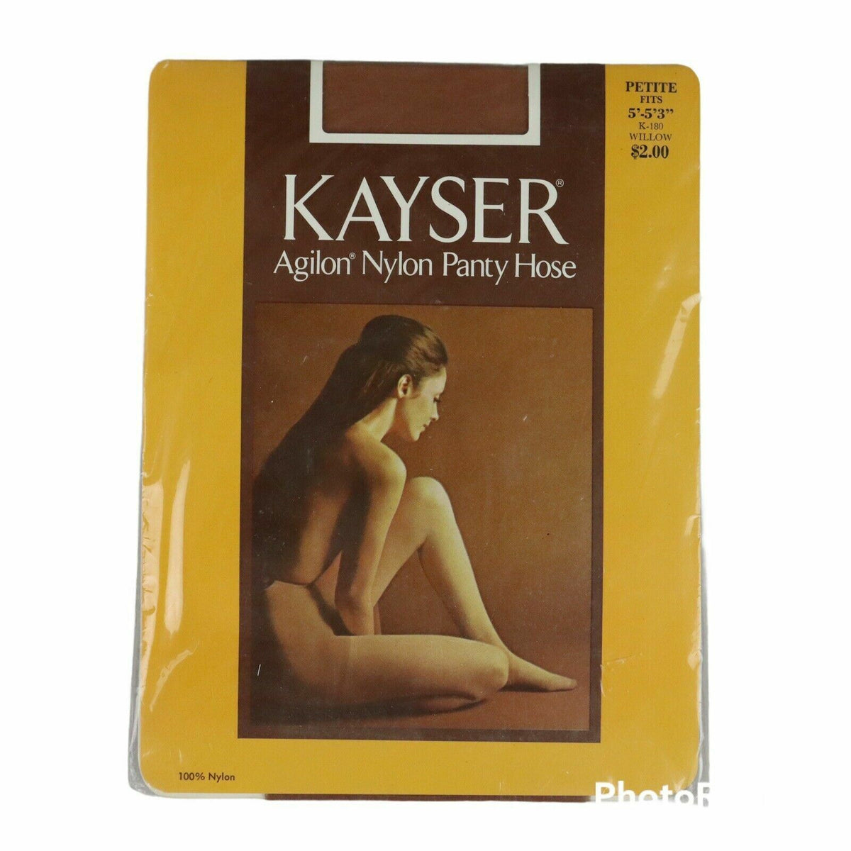 Vintage Nylon Pantyhose 'Willo' K180 Kayser Agilon  Size Petite (NOS)