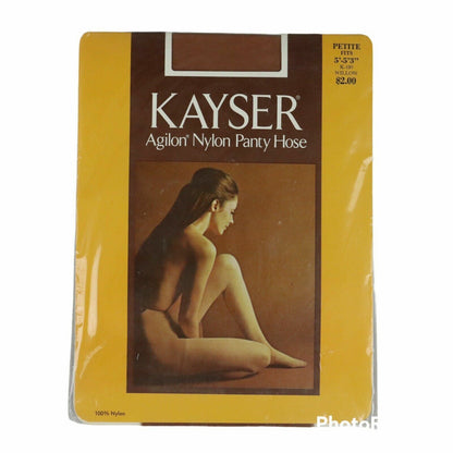 Vintage Nylon Pantyhose 'Willo' K180 Kayser Agilon  Size Petite (NOS)