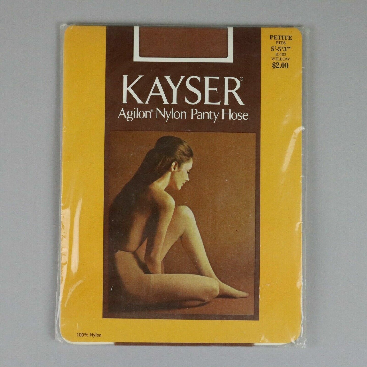 Vintage Nylon Pantyhose 'Willo' K180 Kayser Agilon  Size Petite (NOS)