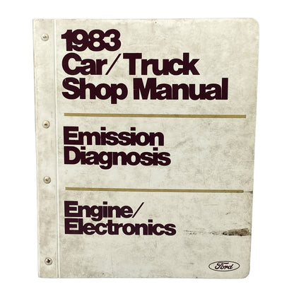 Ford 1983 Car/Truck Shop Manual Emission Diagnosis & Engine / Electronics