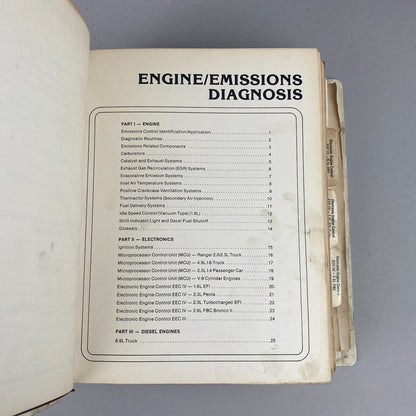 Ford 1983 Car/Truck Shop Manual Emission Diagnosis & Engine / Electronics