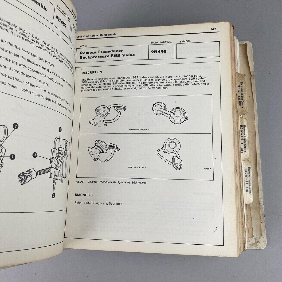 Ford 1983 Car/Truck Shop Manual Emission Diagnosis & Engine / Electronics