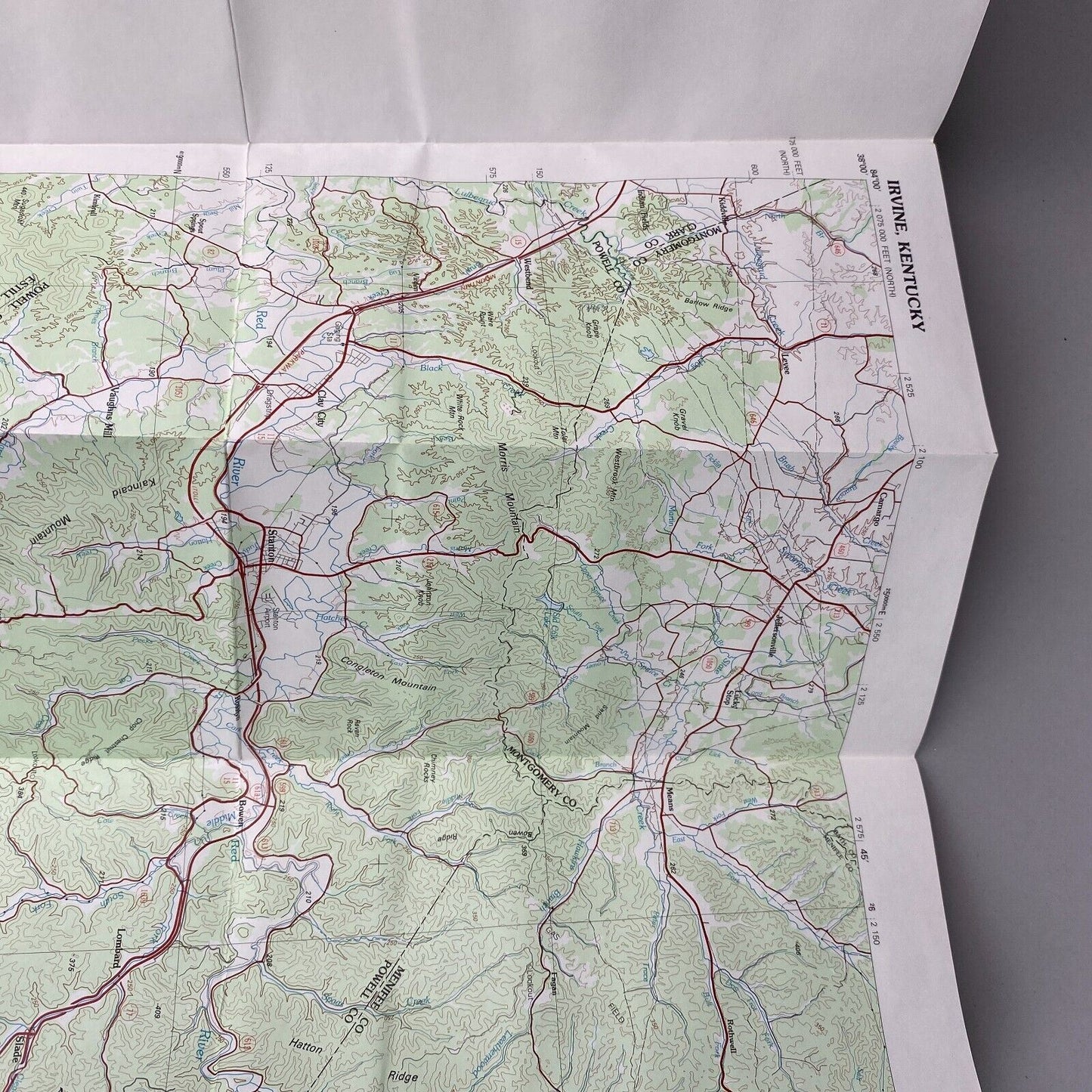 USGS Topographic Map 1982 Survey 30"x60" KT Irvine