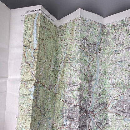 USGS Topographic Map 1994 Survey 30"x60" CT, MA Hartford 41072-E1-TM-100