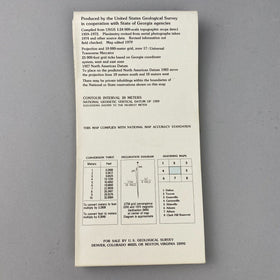 USGS Topographic Map 1979 Survey 30"x60" GA, SC Commerce