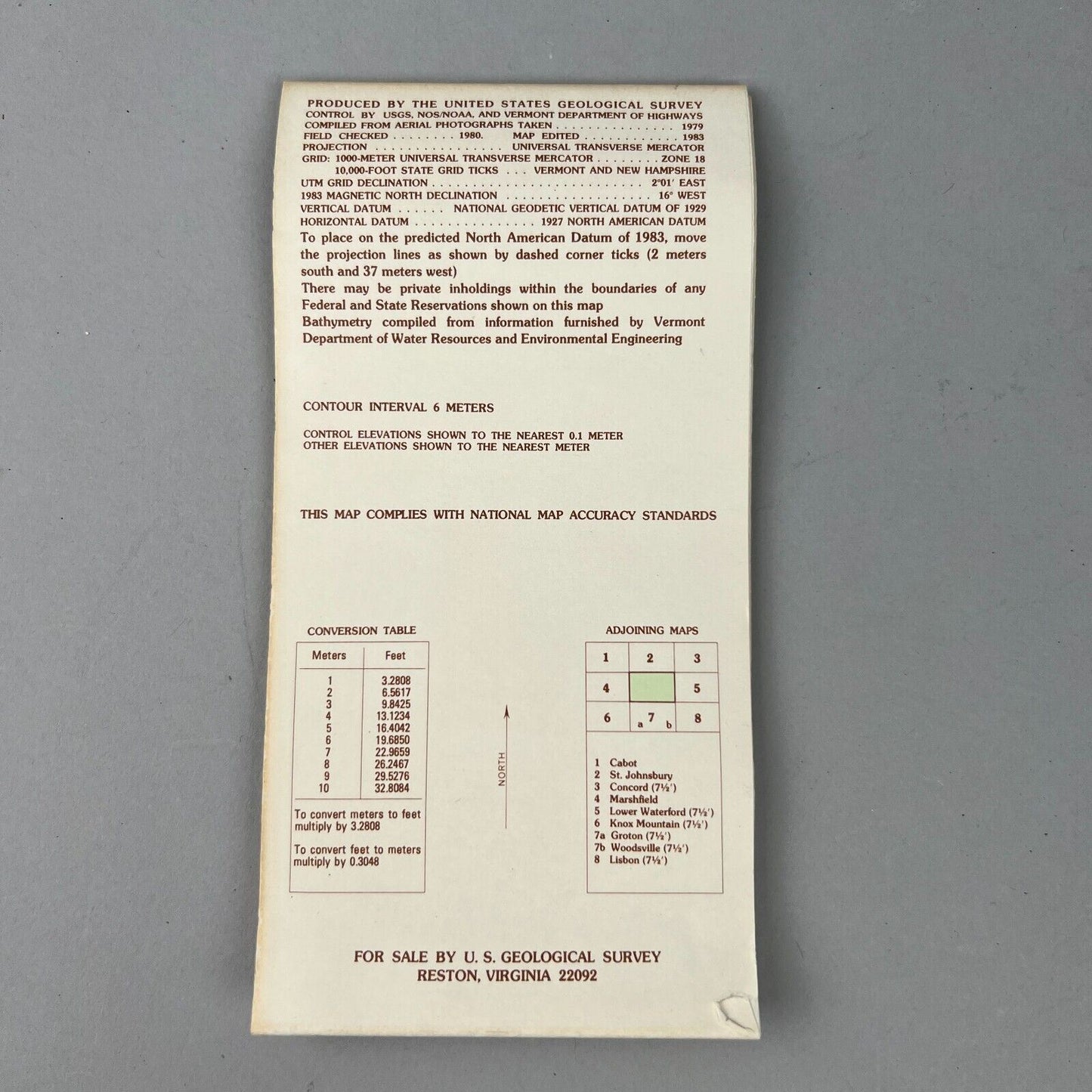 USGS Topographic Map 1983 Survey 30"x60" CO Bailey