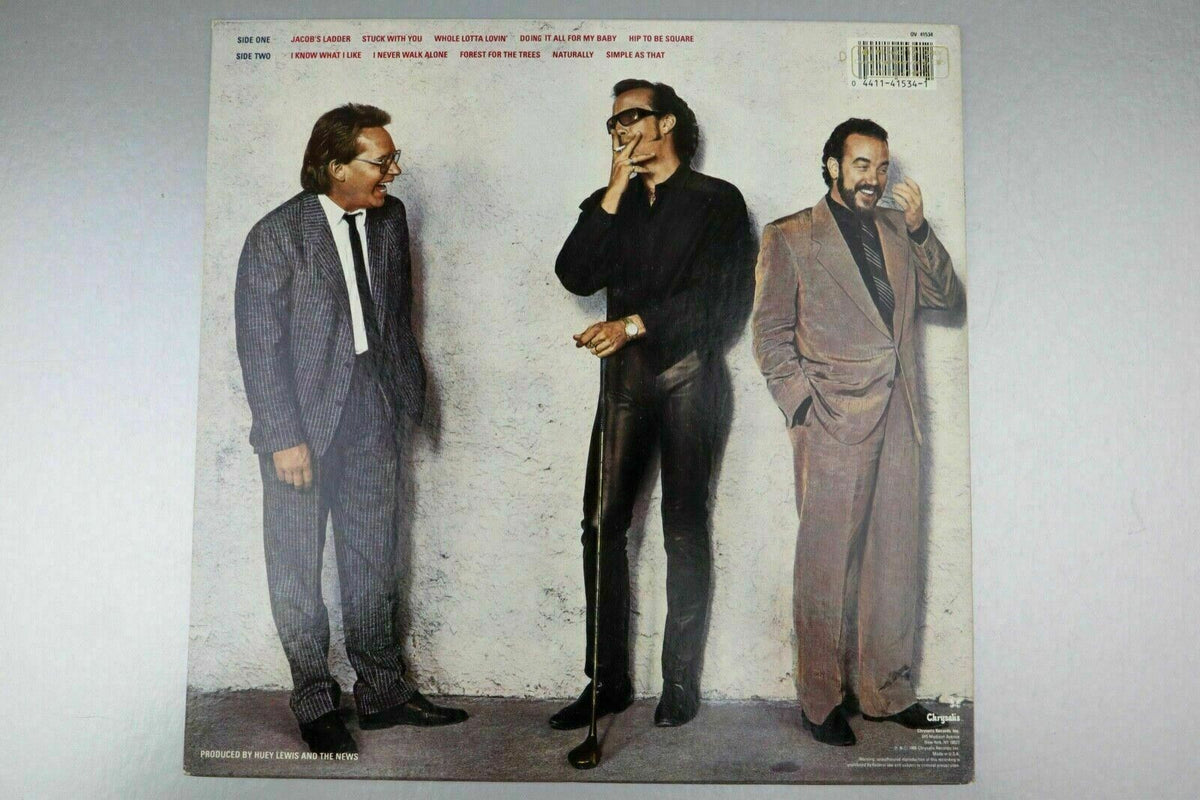 'PROMOTIONAL' Huey Lewis and The News FORE! Vinyl LP Record(Promo) Crystalis