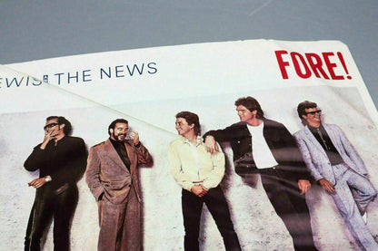 'PROMOTIONAL' Huey Lewis and The News FORE! Vinyl LP Record(Promo) Crystalis