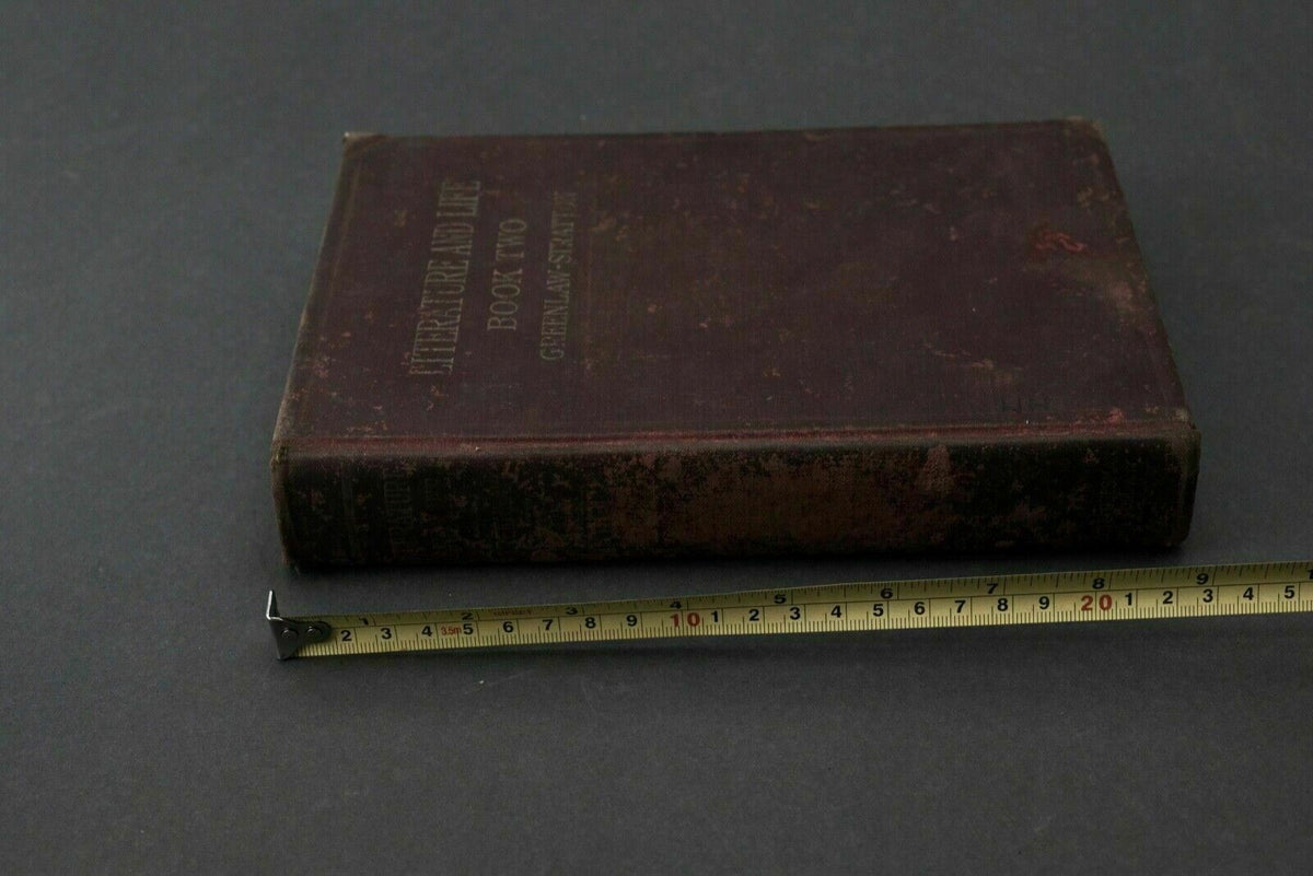 Literature and Life Greenlaw-Stratton Book 2 1922 Hardback Antique Book