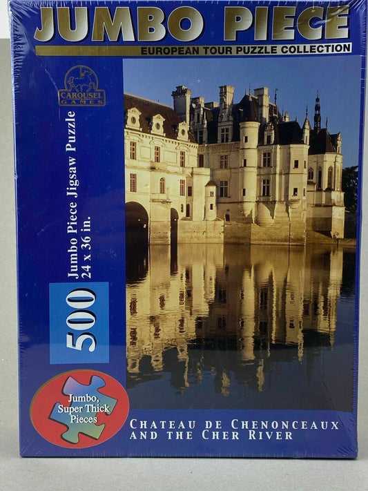 Jumbo European Tour  Chateau De Chenonce 500 Piece Jigsaw Puzzle  24"x36" New