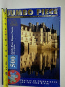 Jumbo European Tour  Chateau De Chenonce 500 Piece Jigsaw Puzzle  24"x36" New