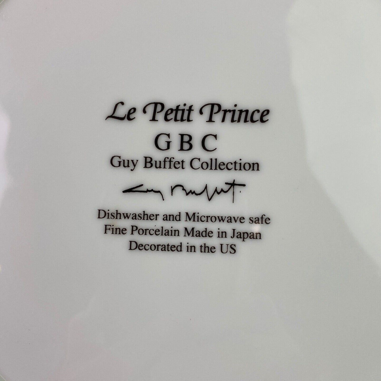 Guy Buffet 'Le Petit Prince' Dinner Plate 10 7/8"