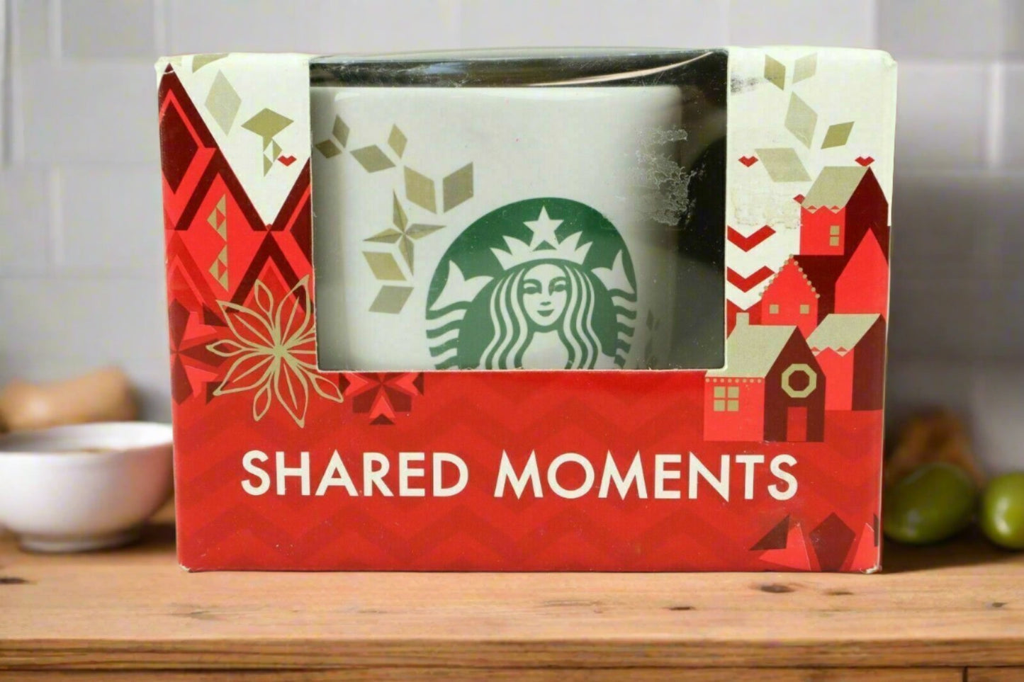 2013 Starbucks Christmas Coffee Mug Shared Moments Collectible NIB