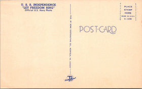 Vintage Postcard of the U.S.S. Independence, Official U.S. Navy Photo