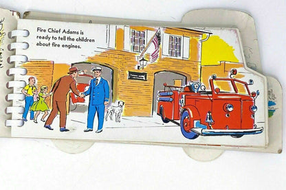 RARE - Big Fire Engine Book (1968) Virginia Brody - Children's Book