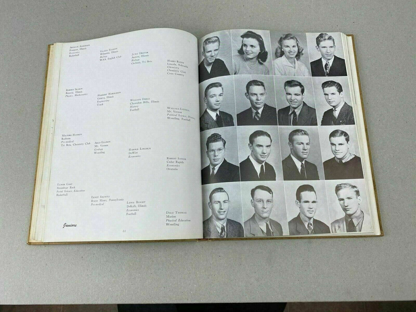 1944 Cornell College (Iowa) Royal Purple Yearbook