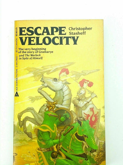 Escape Velocity Christopher Stasheff 1983/1986 Ace Paperback Vintage Sci-Fi